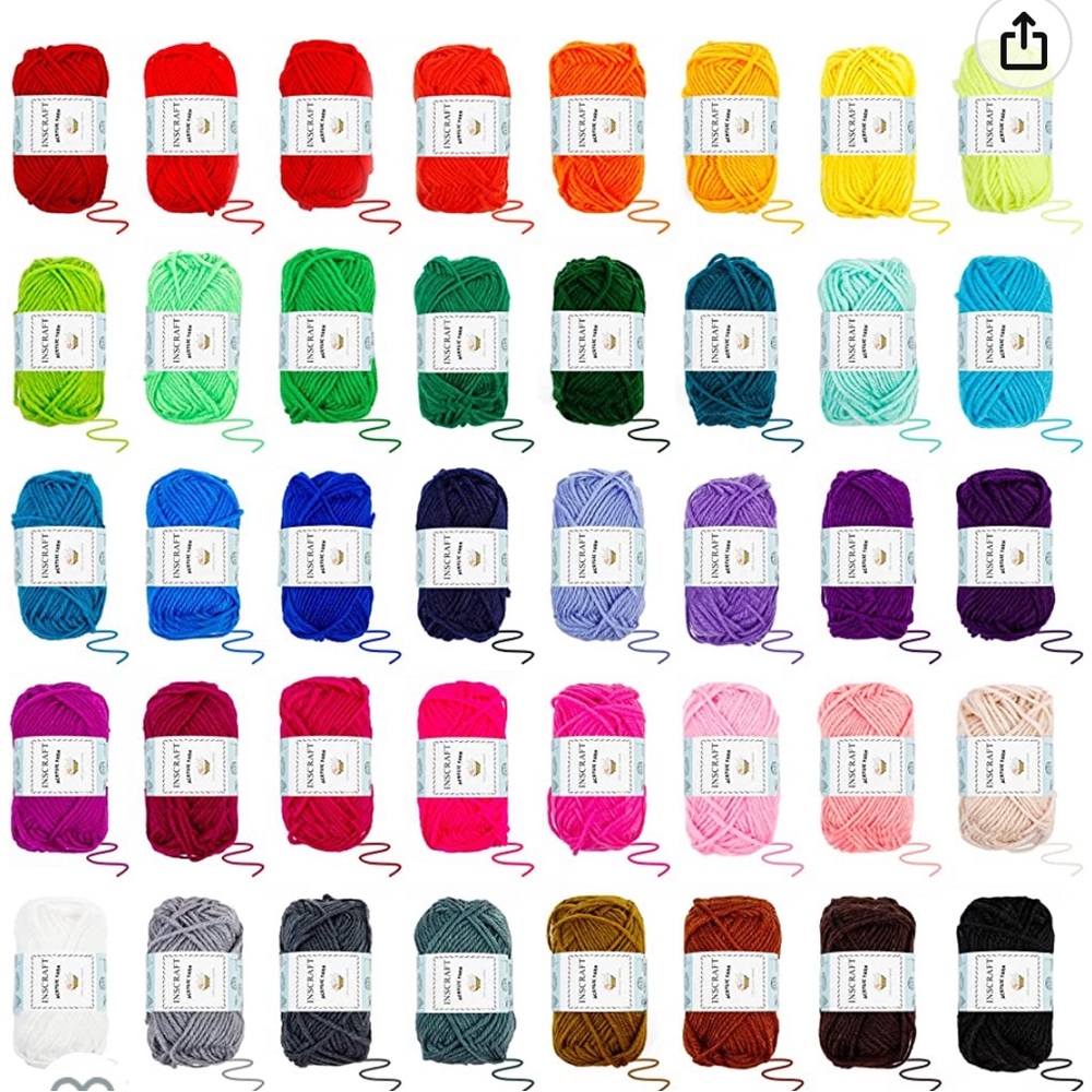 Set of 40 skeins of yarn